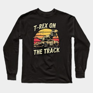 T-rex on the track Long Sleeve T-Shirt